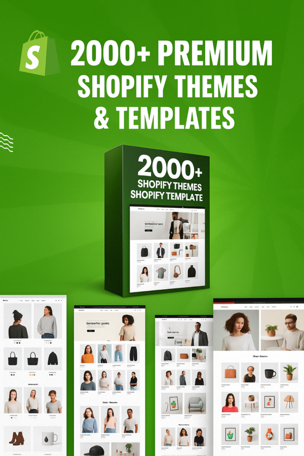 2000+ Premium Shopify Themes & Templates Bundle
